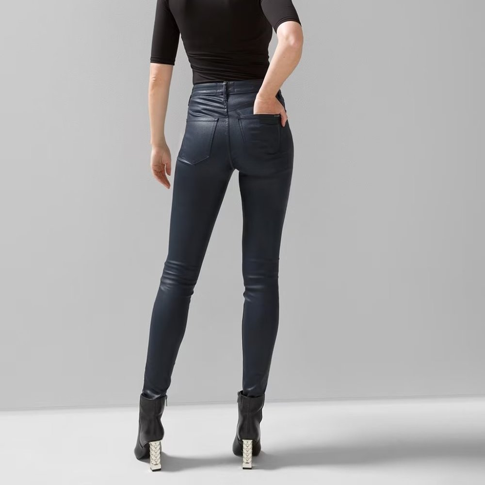 White House Black Market - Curvy High-Rise Coated Skinny Jeans